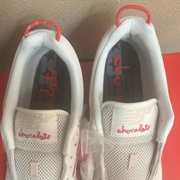 Men's New Balance Numeric 480 x Chocolate White/Red Sneakers Size 14 NEW in Box - Picture 4 of 14